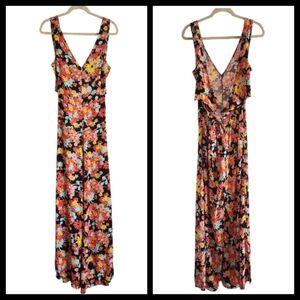 NWT Modcloth Floral Pin-up Jumpsuit‎ Wide Leg Tie Back Size S
